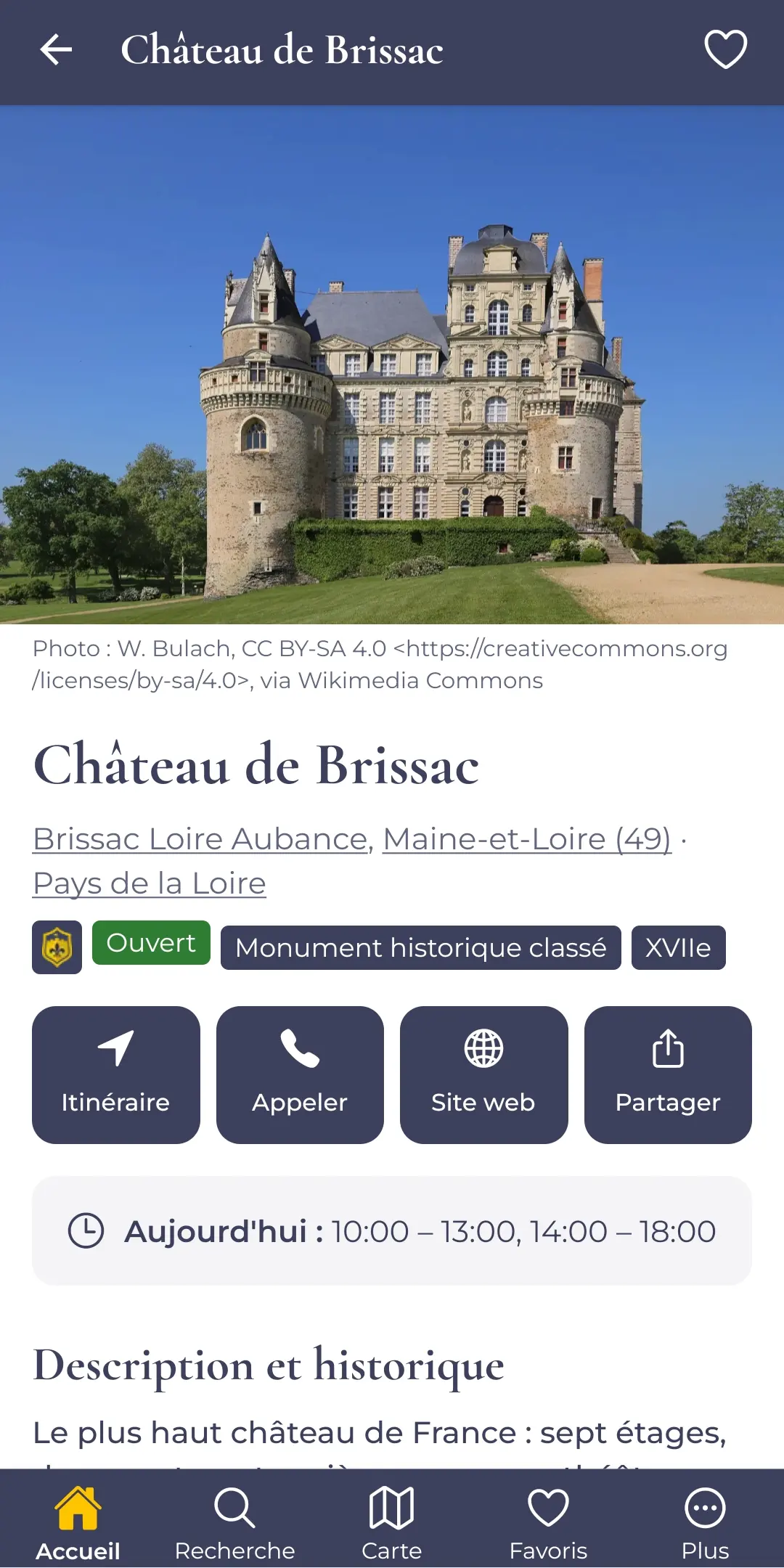 Écran de l'application 10