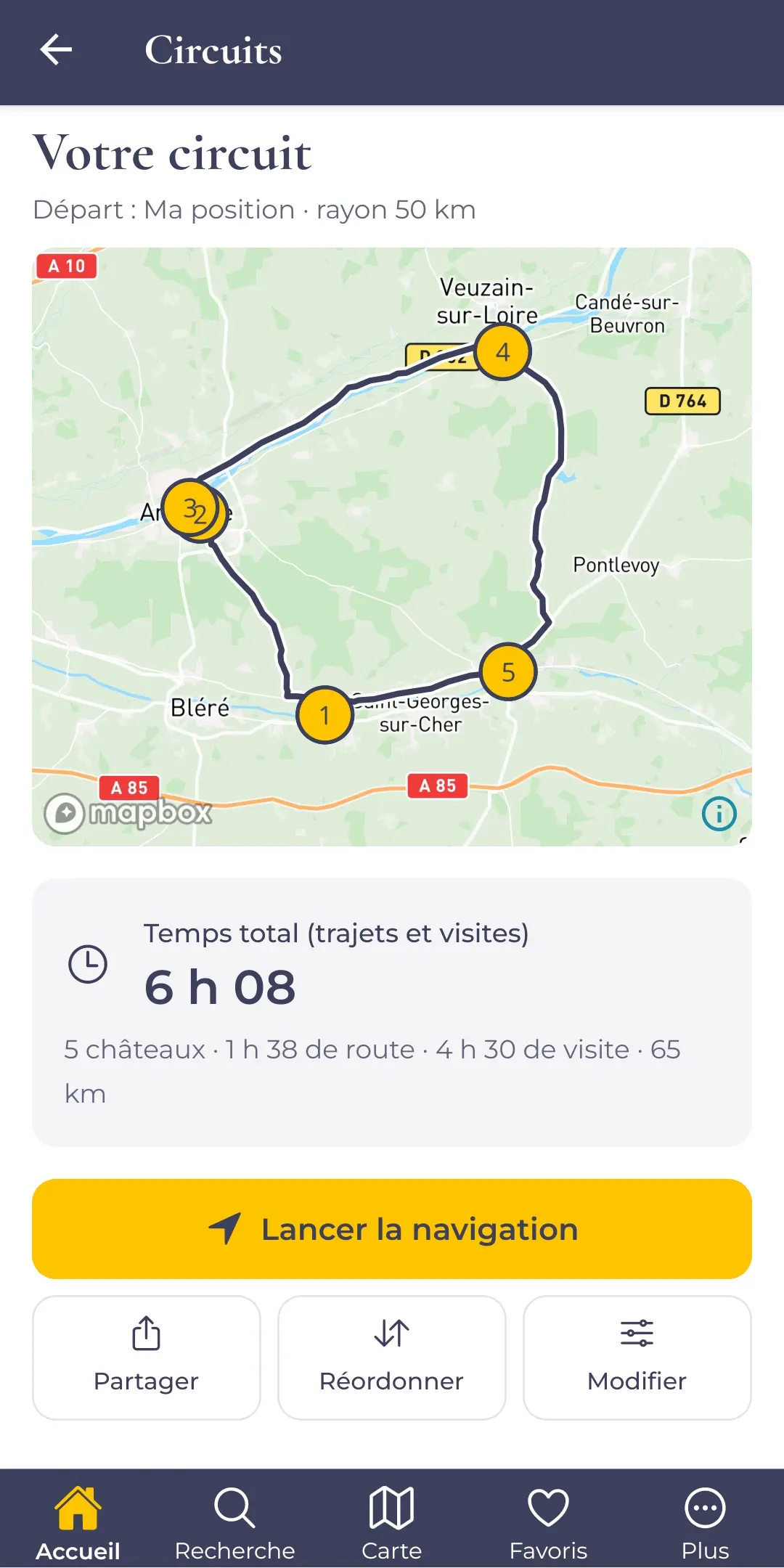 Écran de l'application 14