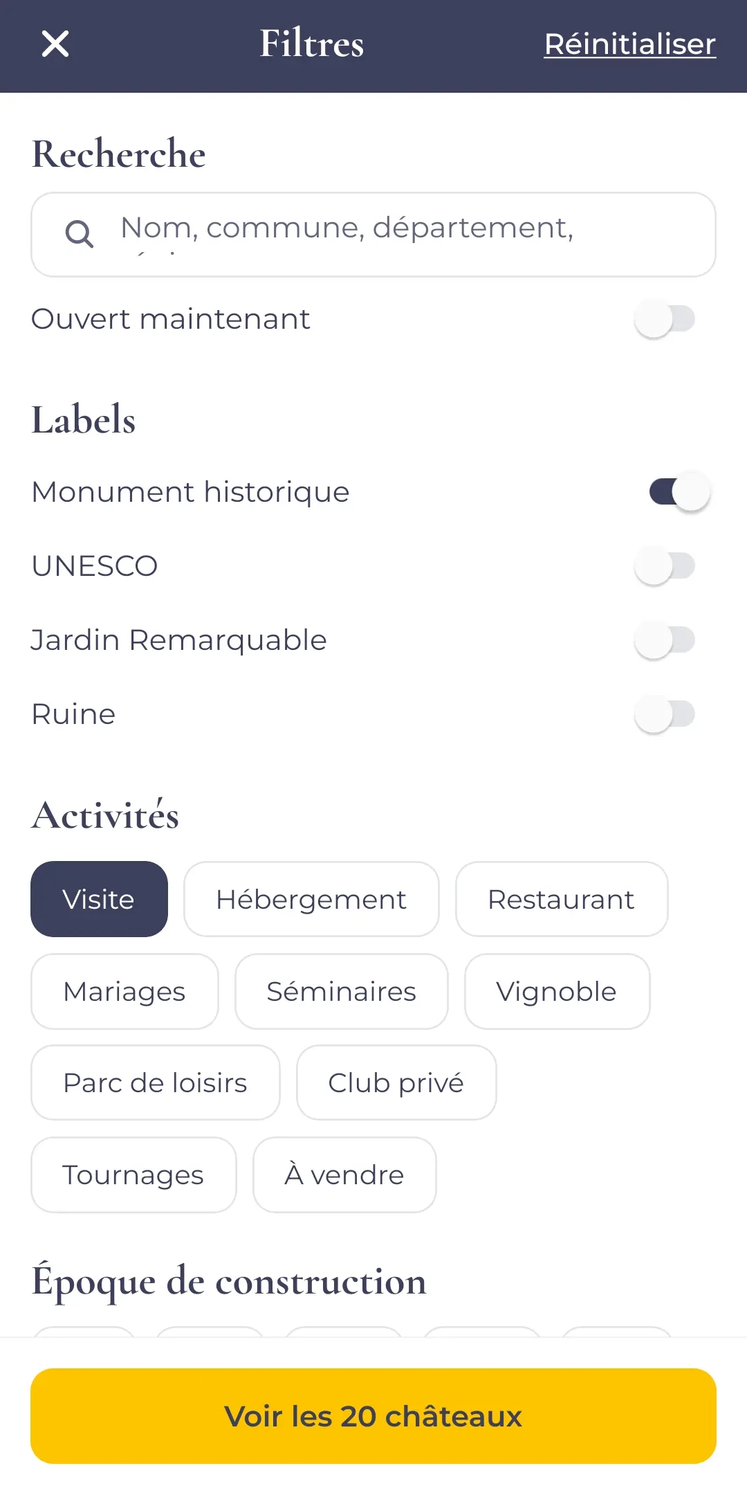 Écran de l'application 15
